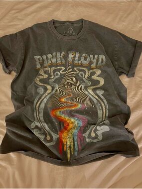 Pink Floyd Teal Vintage-Style Graphic Tee, Size Medium